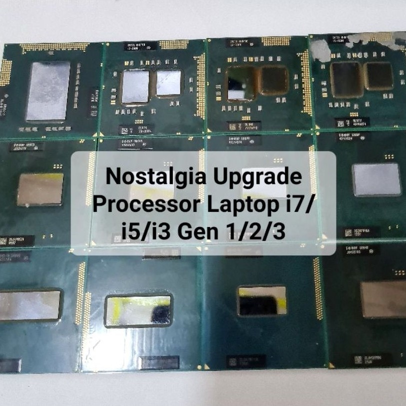 Processor Laptop i7/i5/i3 gen 1/2/3 obral garansi bisa retur