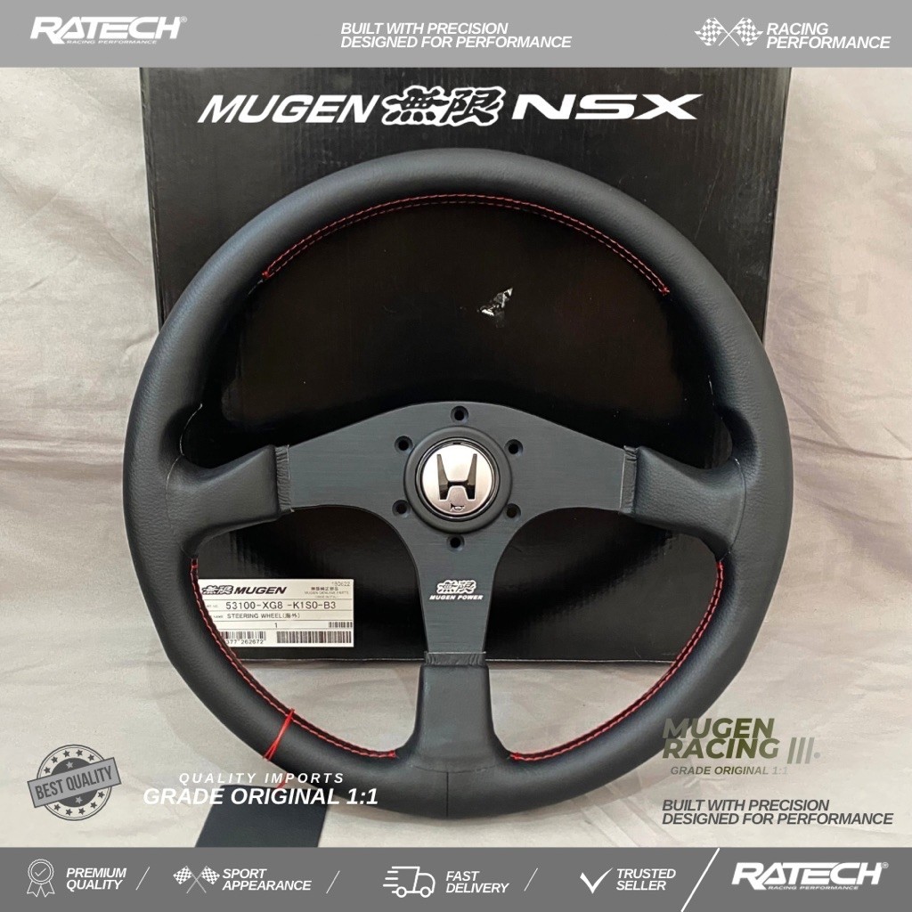 MUGEN NSX LEATHER GRADE PREMIUM | MUGEN NSX LEATHER STEERING WHEEL GRADE PREMIUM | STIR MUGEN NSX LE