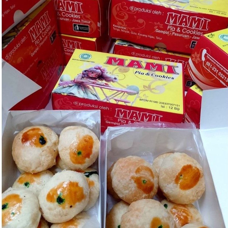 Kue Pia Mami Bakpia Kering Kacang Hijau
