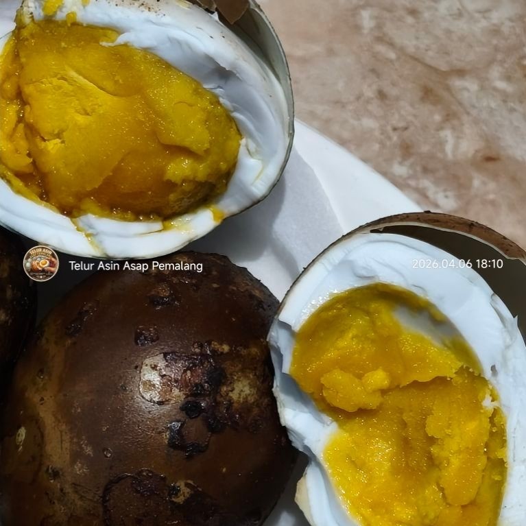 Telur Asin Mix Isi 8 dan 12 butir (original & asap), masir & gurih