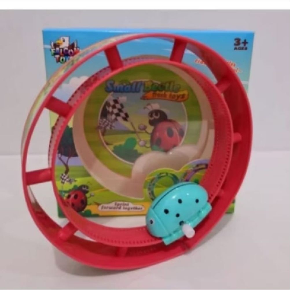 Mainan anak ladybug putar jalan di atas roda putar lucu murah harga satuan perpcs kumbang kepik puta