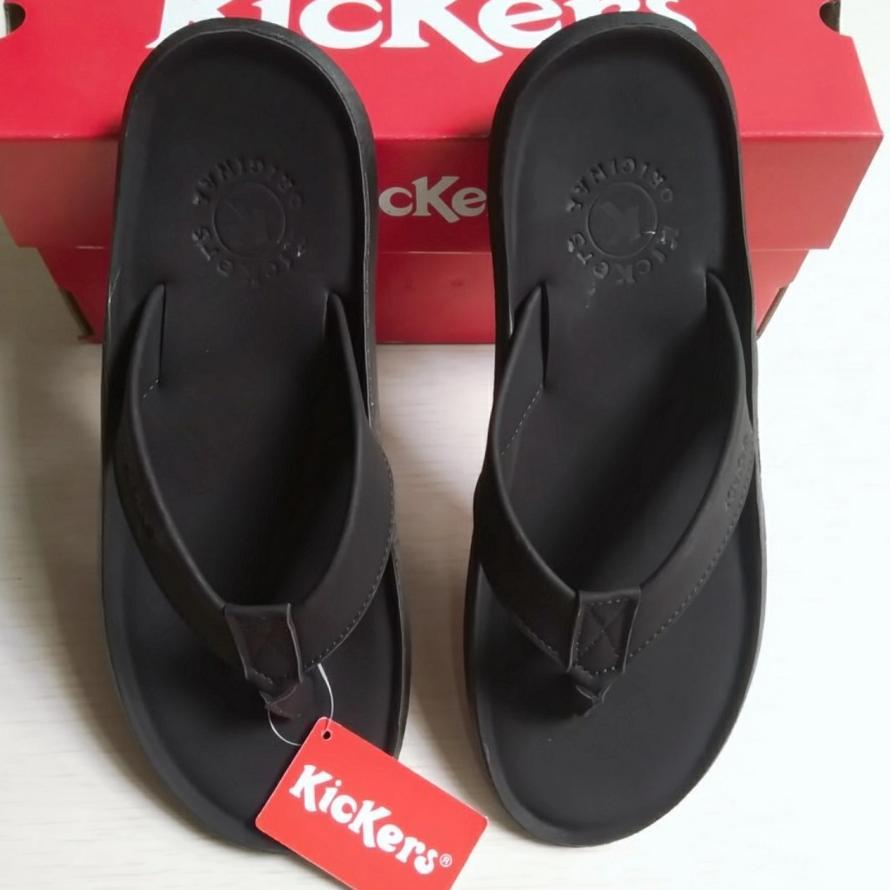 garansi sandal kickers pria - sandal jepit kickers kulit - sandal japit pria kickers original kulit 