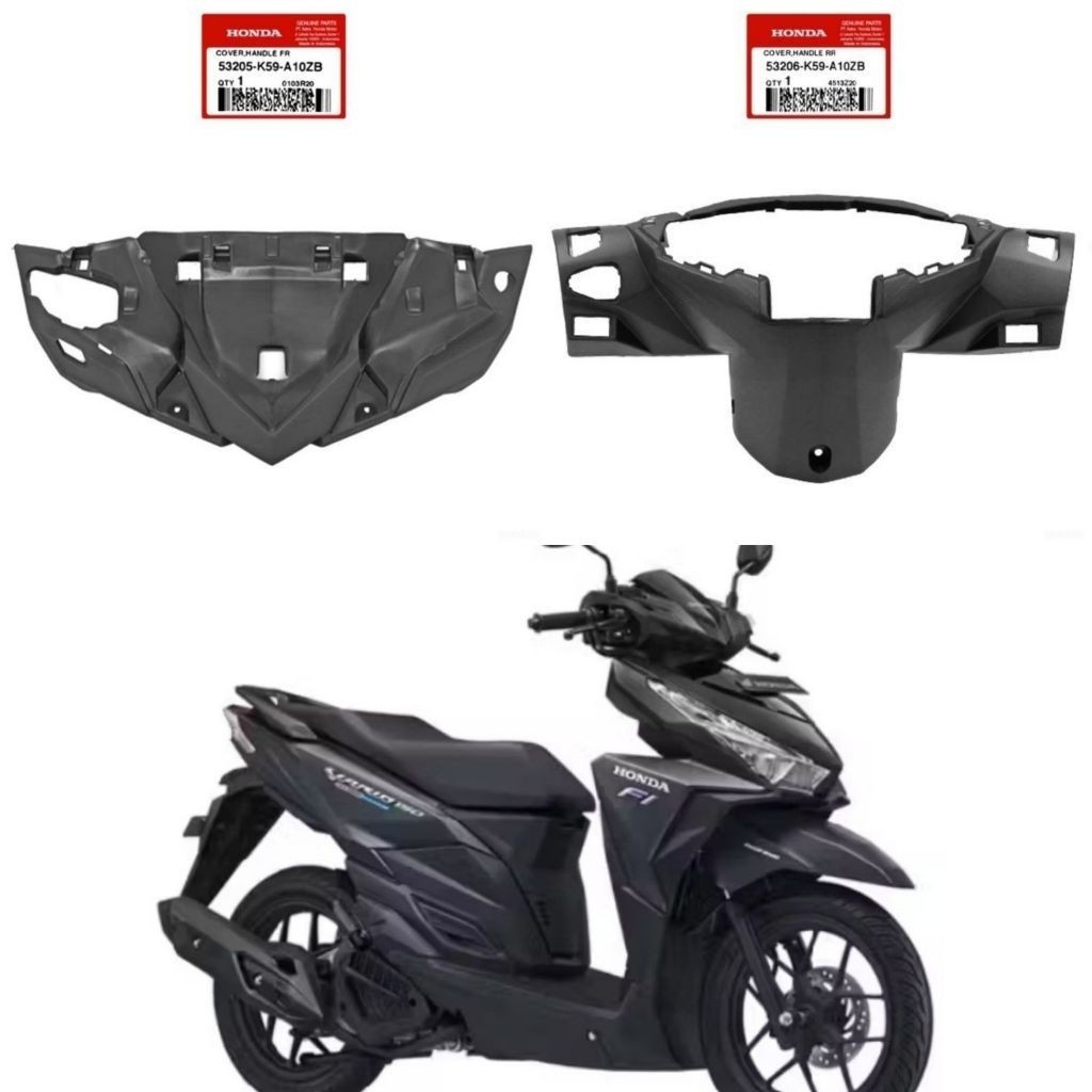 53205-K59-A10ZB 53206-K59-A10ZB Cover Batok Depan Belakang Type ISS 2015 - 2017 Original