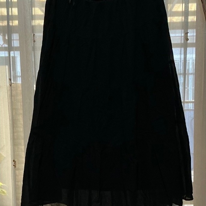 BLACK SKIRT UNIQLO | ROK PANJANG HITAM UNIQLO