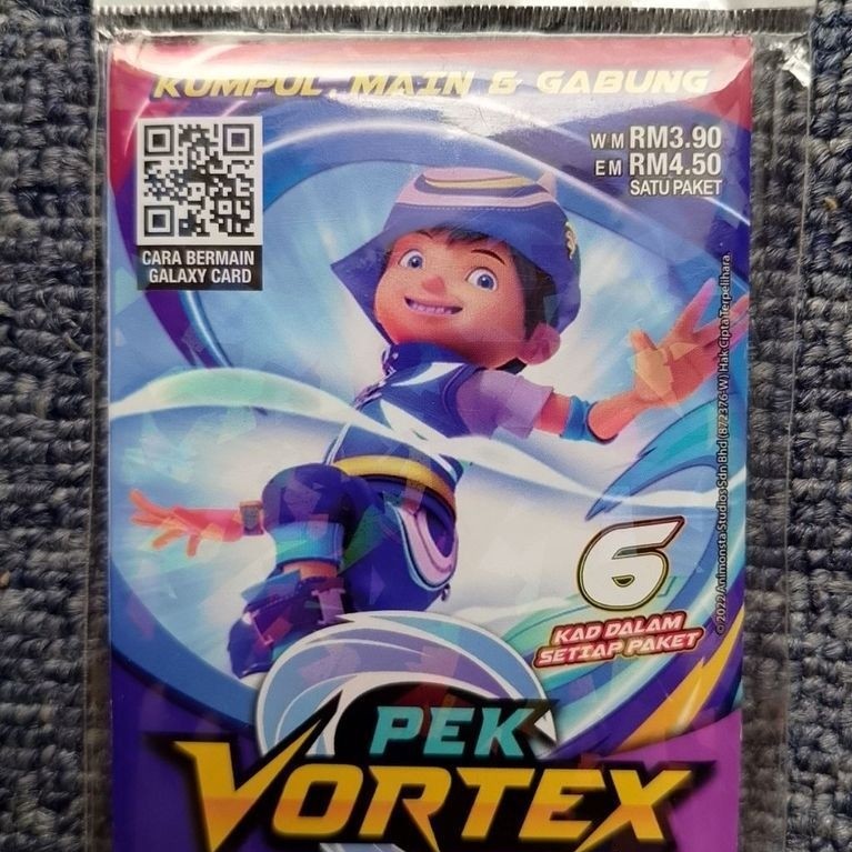 Pek Vortex BGC Boboiboy Galaxy Card Malaysia Boboiboy Taufan