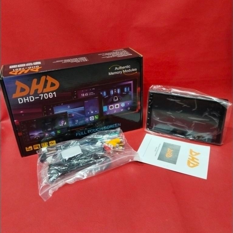 Head unit Android DHD 7inch seri DHD-7001 Ram 2/32 Android 13 Apple Carplay Audio Mobil