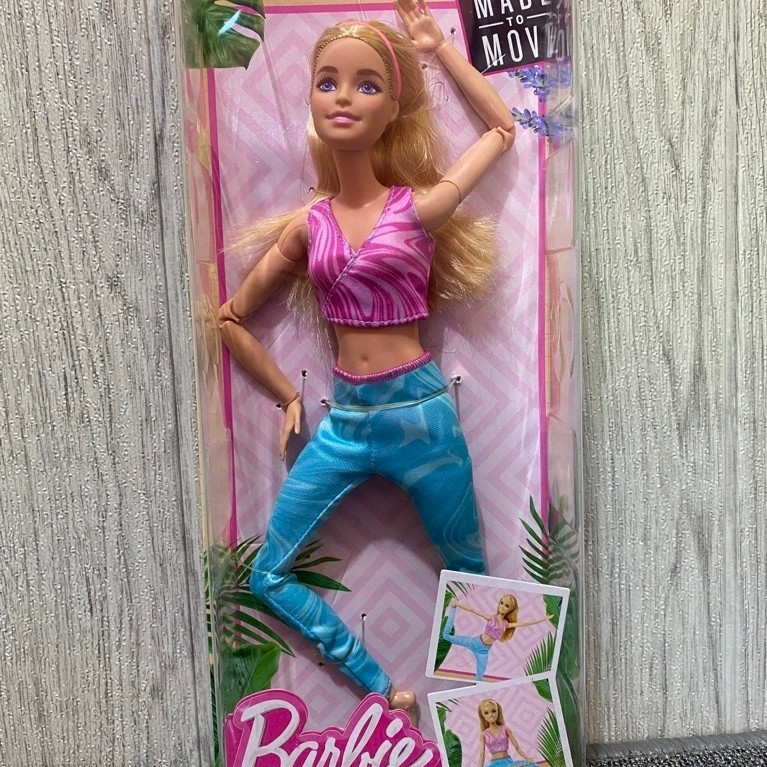 Barbie MTM  made to move yoga pink top
