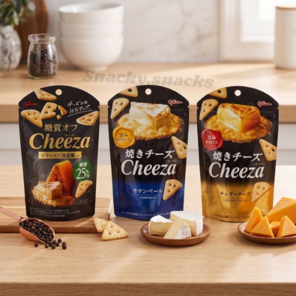 SNACK JEPANG - Glico Cheeza/Crackers keju panggang khas Jepang