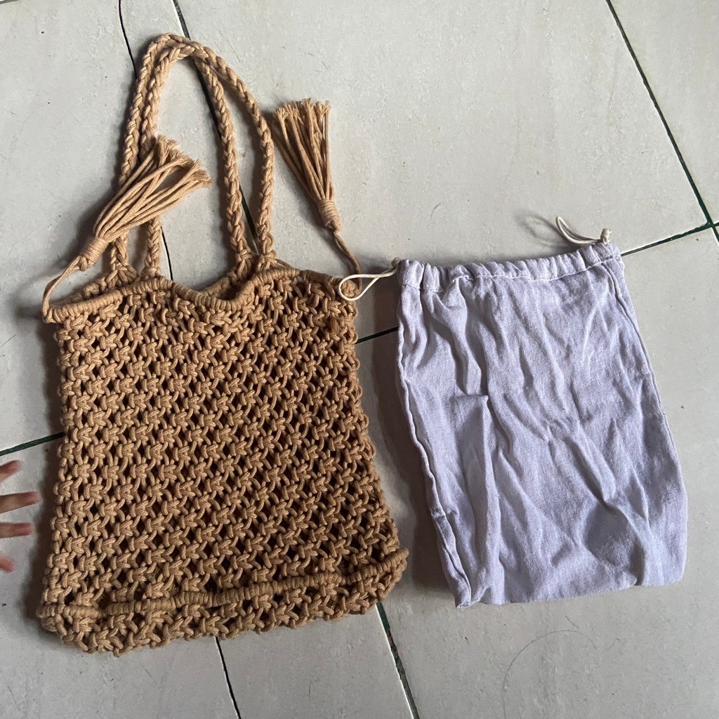 tas rajut + furing