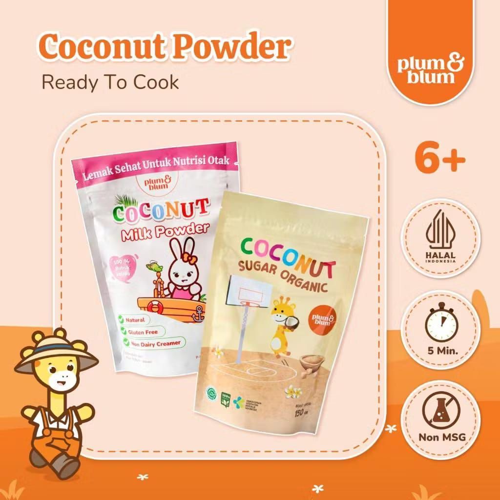 Plum & Blum Coconut Milk Powder Coconut Sugar - Coconut Milk 45gr