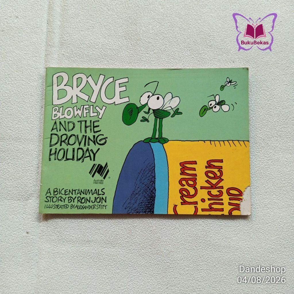 ​(bekas) Bryce Blowfly and the Droving Holiday _ oleh Ron Jon penerbit Collins Australia Inggris buk