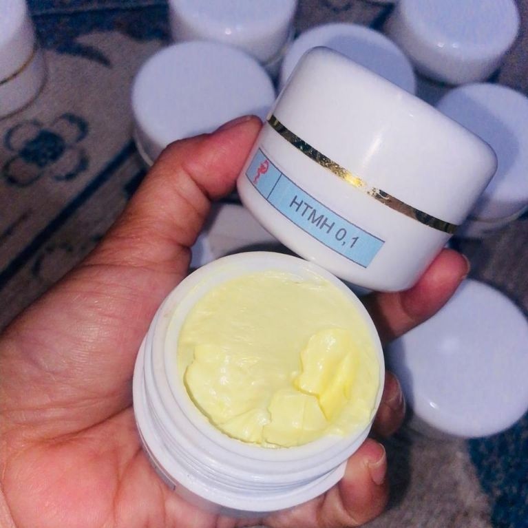 Krim Pot Putih HTMH 0,1 Isi Krim Warna Kuning