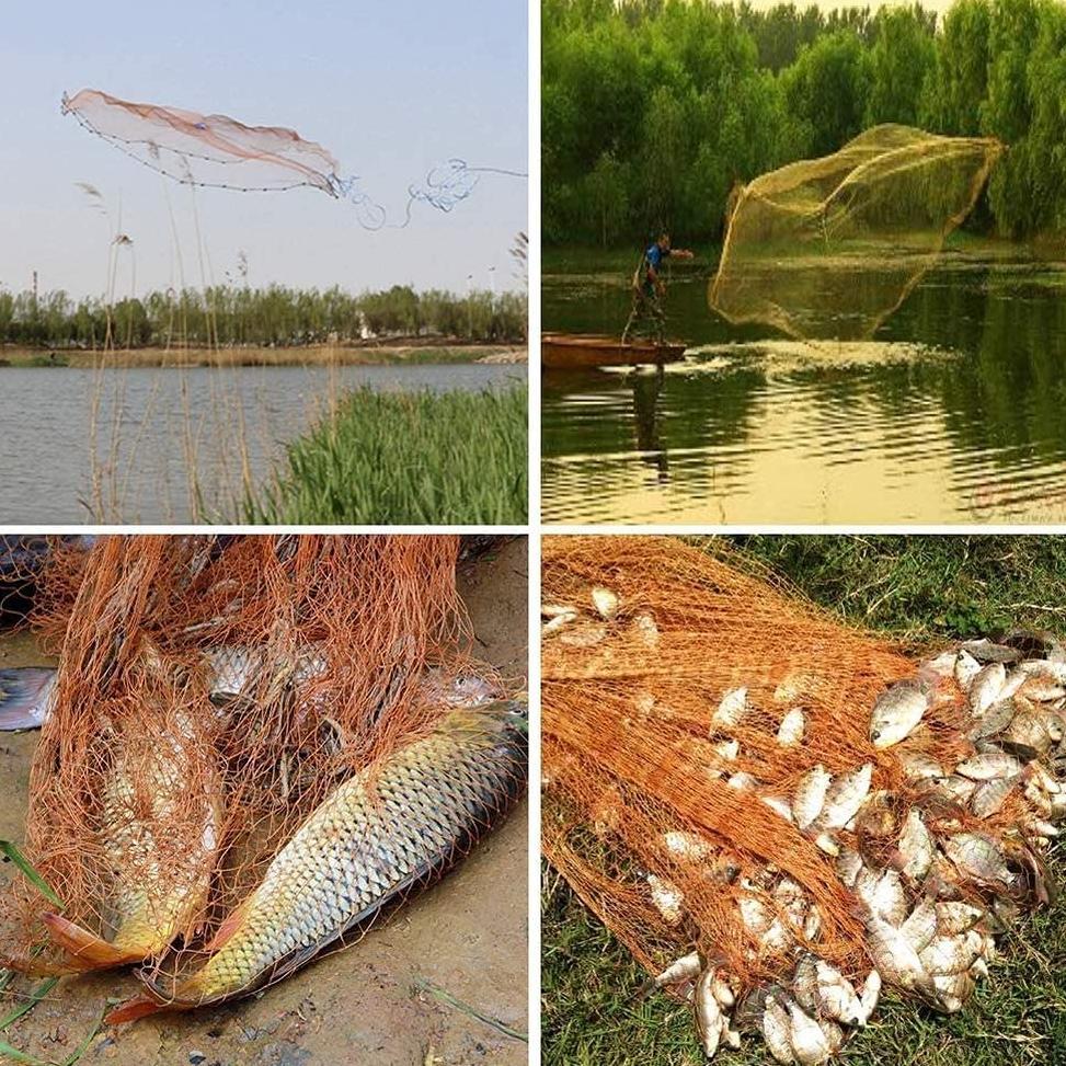 Jaring Lempar Jala Ikan  3 Model Jala Lempar Penangkap Ikan Udang Fishing Throw Net Cage Bahan Nilon