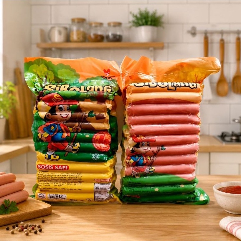 Si Bolang Sosis Merah Sosis Sapi 750g isi 34
