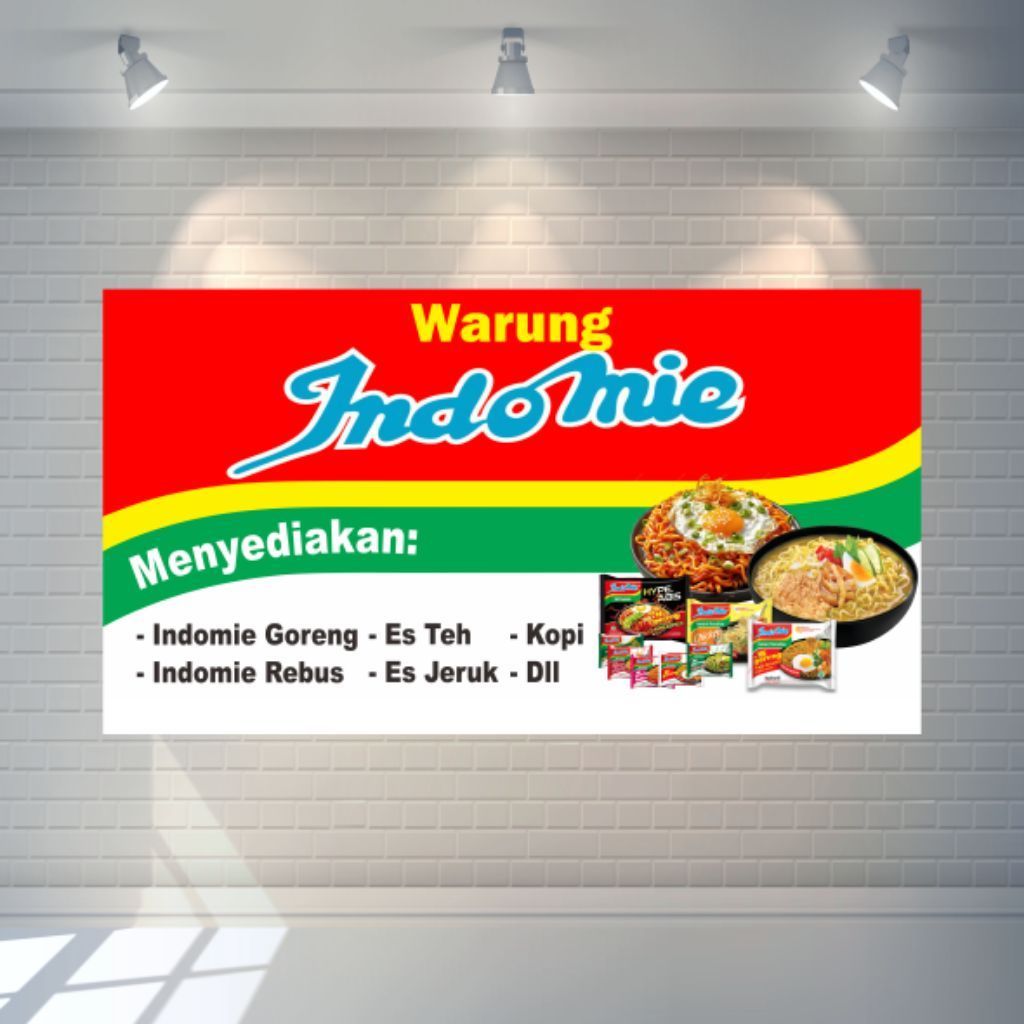 Cetak Spanduk Banner Warmindo | Banner Warung Indomie