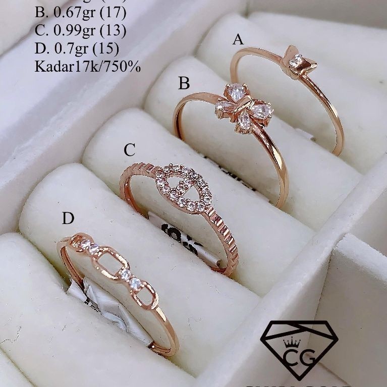 CINCIN EMAS 750 KADAR 17K CINCIN EMAS 750 KADAR 17K - CHIBI GOLD LOKASARI 012