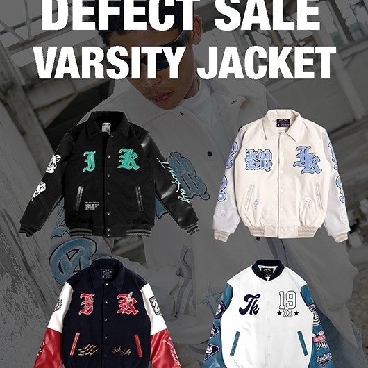 IRISHKELLY Defect Reject Varsity Jacket Random Items