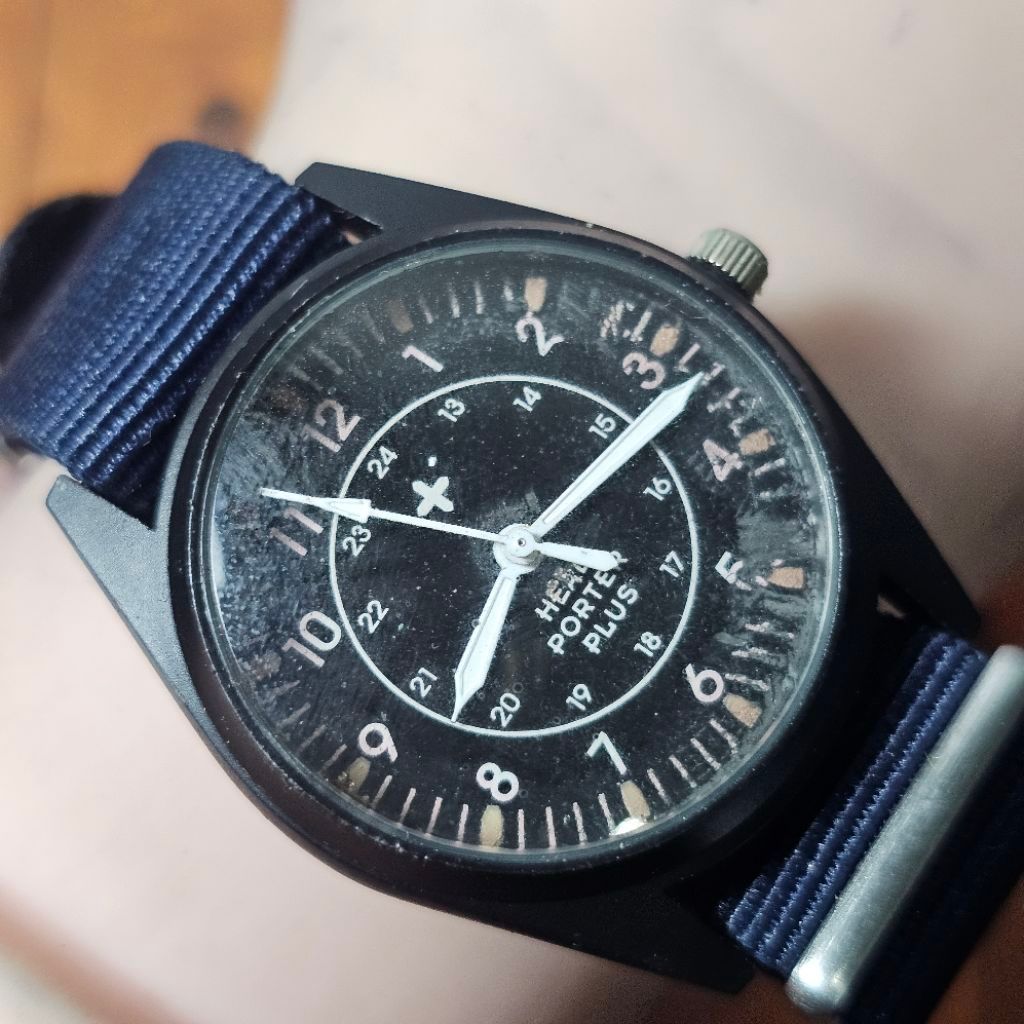 Jam Head Porter Plus Military Dial Black Bekas