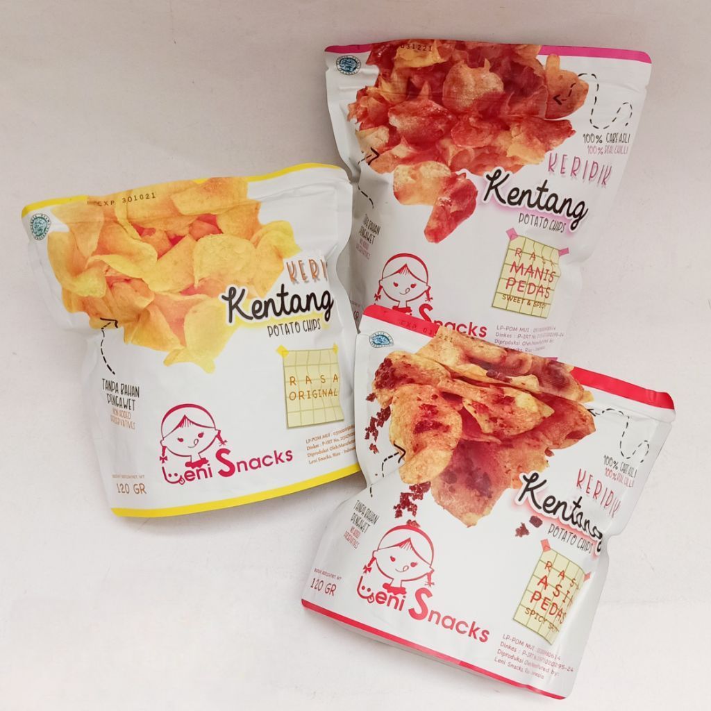 Leni Snacks Keripik Kentang isi 4 dan 6