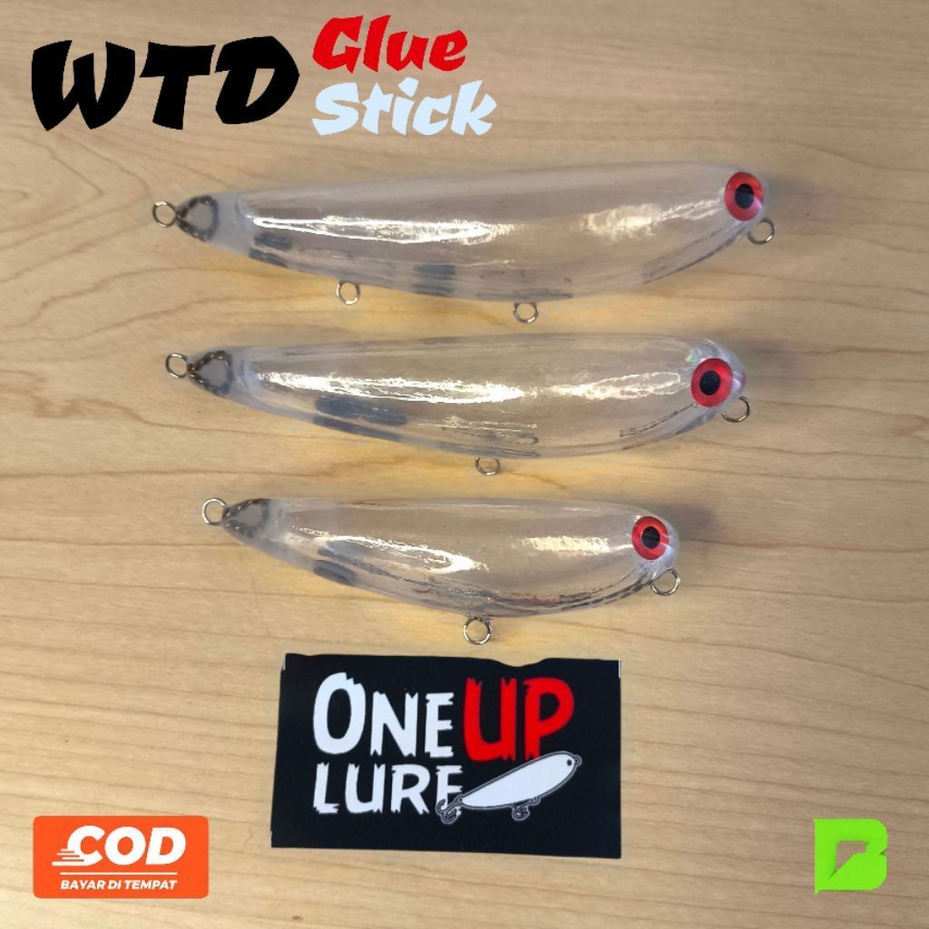 WTD GLUE STICK - ONE UP LURE - WTD GLUE - WTD SPLASH - UMPAN HAND MADE - UMPAN CASTING HAMPALA