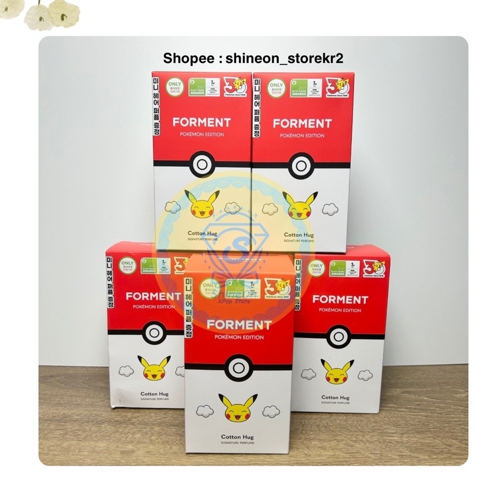 READY SIAP KIRIM FORMENT x POKEM0N PERFUME JUNGKOOK COTTON HUG COTTON MEMORY ORIGINAL