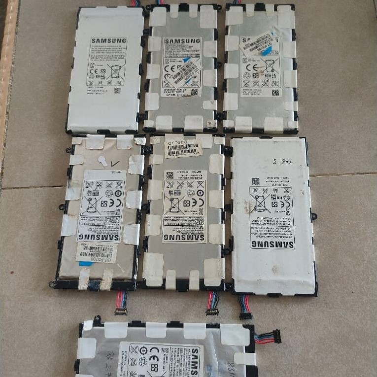 baterai tablet Samsung Second rusak 7 unit borongan