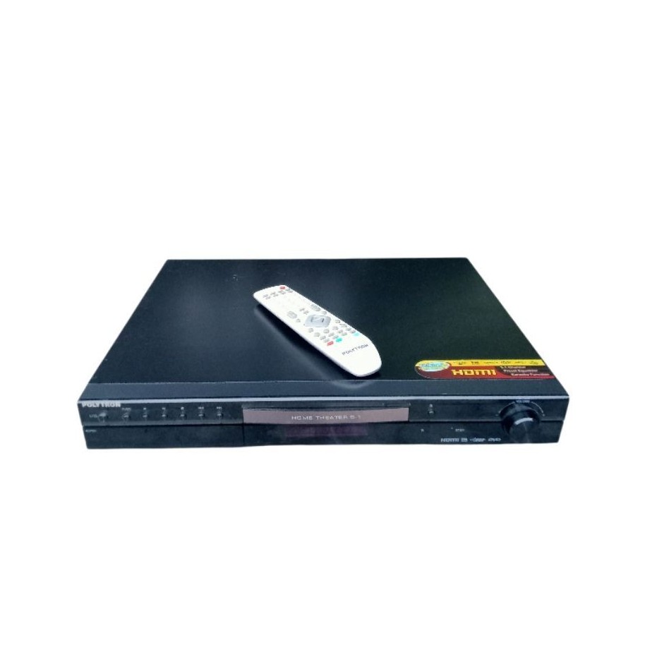 DVD Player Polytron Home Theater 5.1 HDMI dengan Remote Control warna Putih