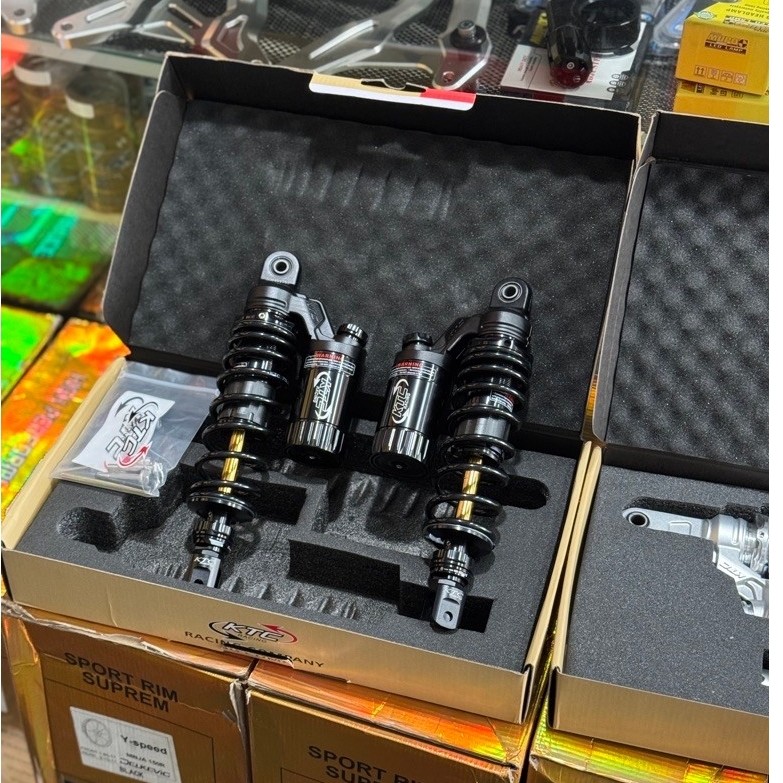 SHOCK KTC EXTREME N MAX NEW 305mm BLACK AS GOLD 2click atas bawah