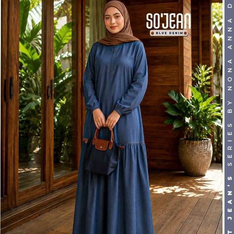 GAMIS SO JEANS (GAMIS KATUN JEANS SYARI) BY NONA ANNA DAILY
