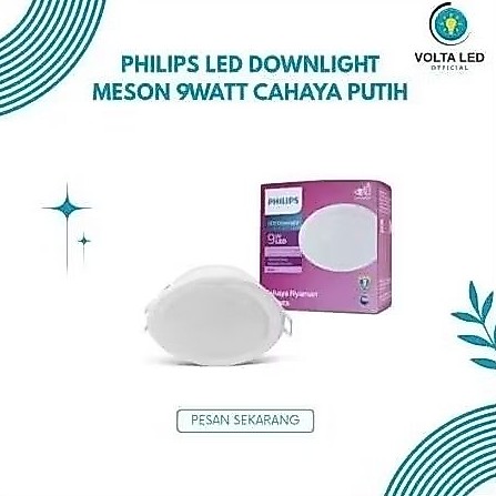 Philips LED Downlight Meson 9 Watt Cahaya Putih