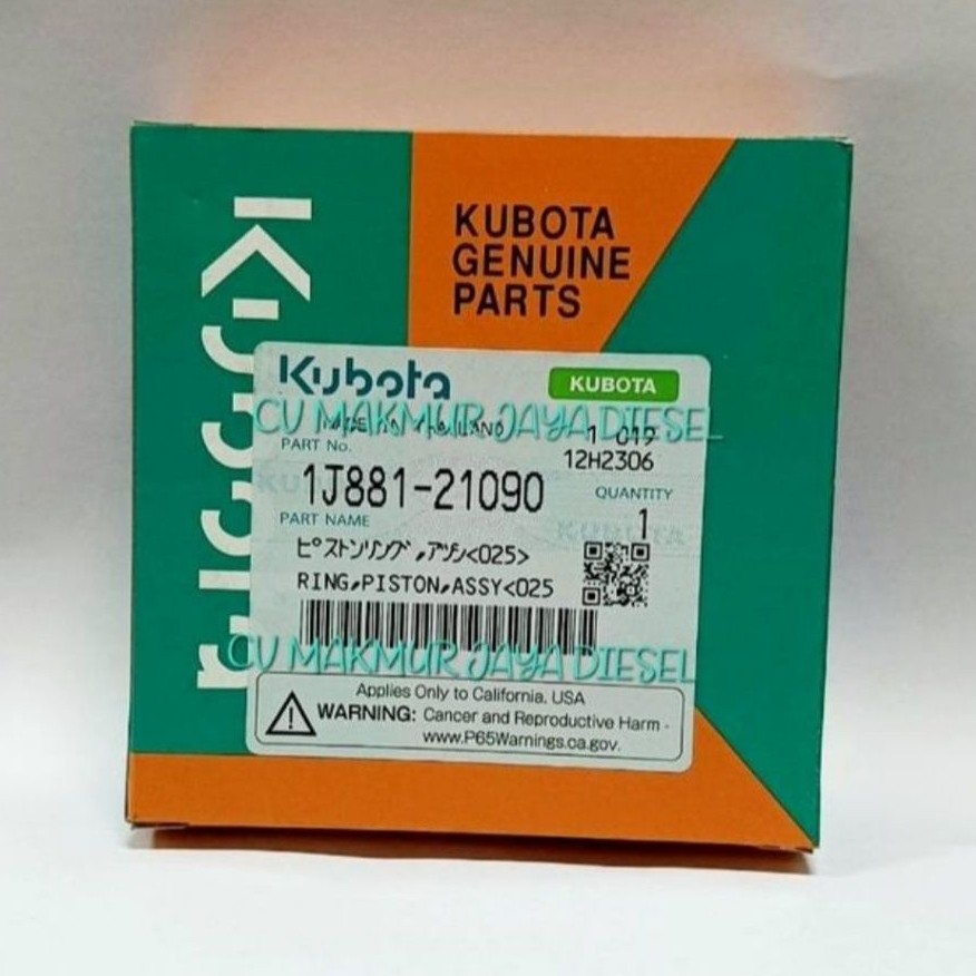 Assy Ring Piston,Ring Seher 025 DC70 1J881-21090 Kubota