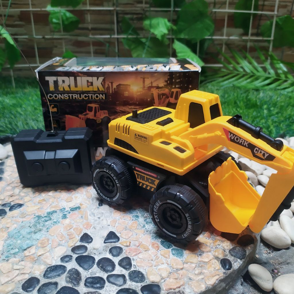 MAINAN RC MINI BULDOZER ANAK EDUKATIF - RC MOBIL TRUK BULDOSER ANAK