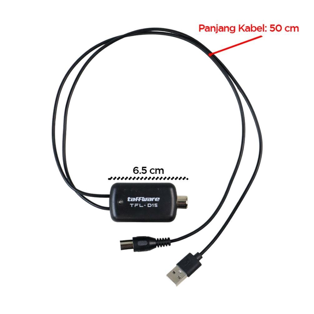 TERBARU Booster TV Taffware D15 / D25 Penguat Sinyal Antena D-15 Universal Anten Televisi Amplifier 