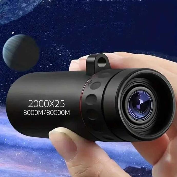 EIRDJA Teropong Kecil Mini Monokular Portable HD BAK4 FMC 2000x25
