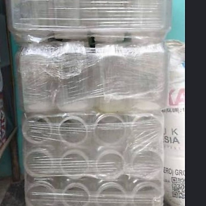 ready toples 2 liter bekas pakai untuk cupang