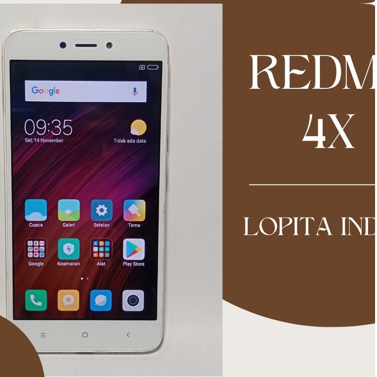 Xiaomi Redmi 4X  Ram 2/16 GB Fingerprint Hp Android Second Murah