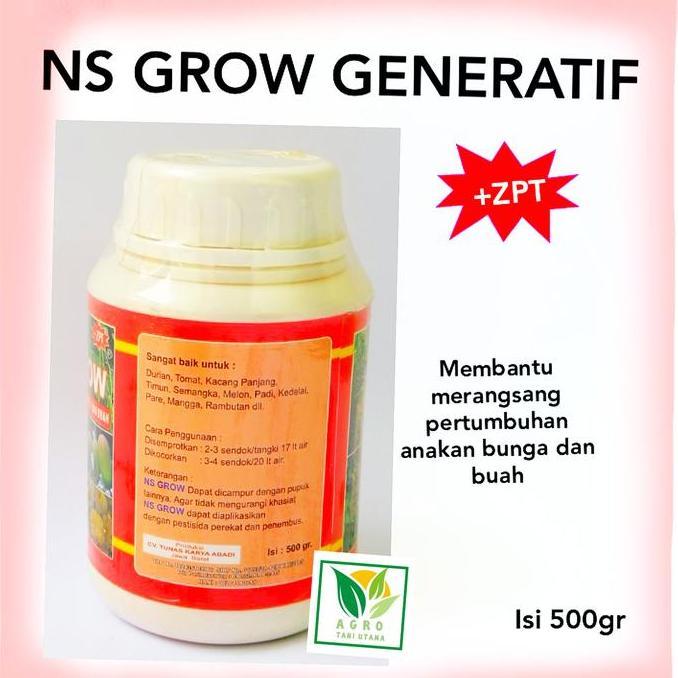 Promo PUPUK NS GROW mempercepat pertumbuhan Anakan Bunga dan Buah Diskon