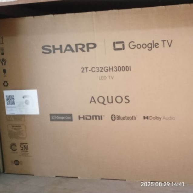 led sharp 32gh3000 43gh3000 Goo gle tv smart tv digital aquos garansi 5 tahun youtube internet hdmi 