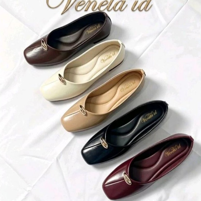 Veneta Sepatu Flatshoes Wanita Sajena Talissa - Desain Trendi, Nyaman, dan Anti-Slip