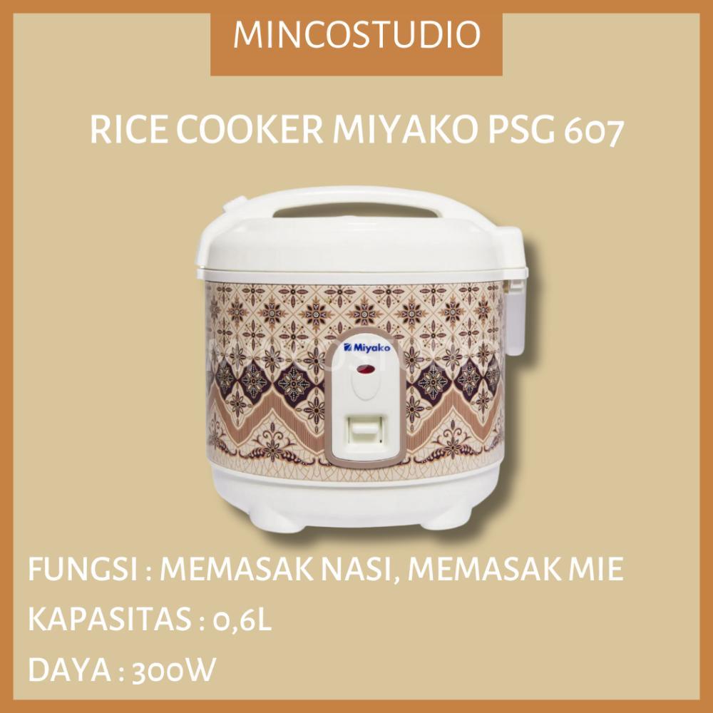 NEW RICE COOKER PSG 607 BATIK 0,63L / RICE COOKER KECIL / RICE COOKER MIYAKO BATIK / PENANAK NASI MI
