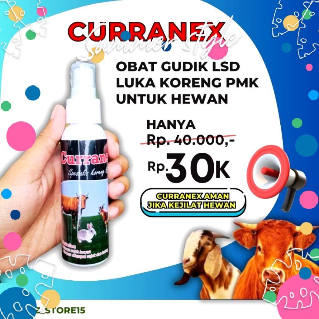 Obat Scabies dan Gudik Hewan - Semprotan Anti-Gatal untuk Sapi, Kambing, Domba