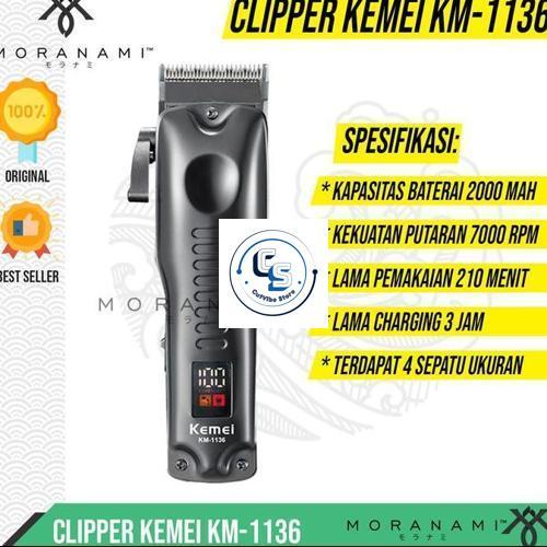 KEMEI 1136 Mesin Cukur Alat Cukur Rambut Hair Clipper Kemei Original