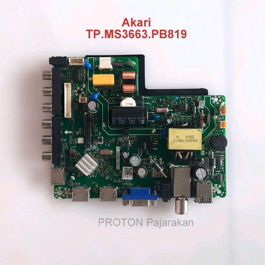 Mainboard LED TV Akari LE-32V99T2 LE 32V99T2 Matherboard LCD TP.MS3663.PB819 Mobo Ace AIWA 32 LTV-32