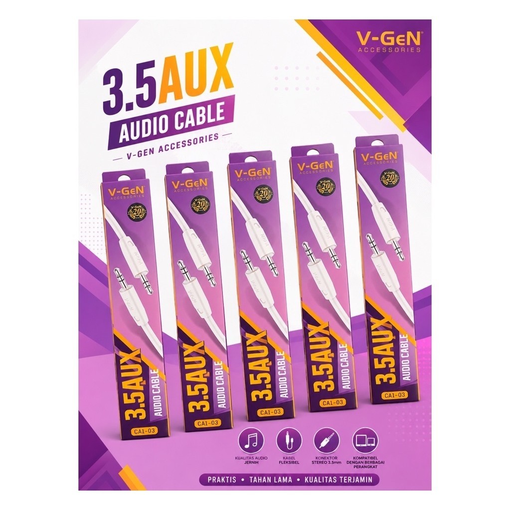 V-GEN Kabel Audio AUX CA1-03