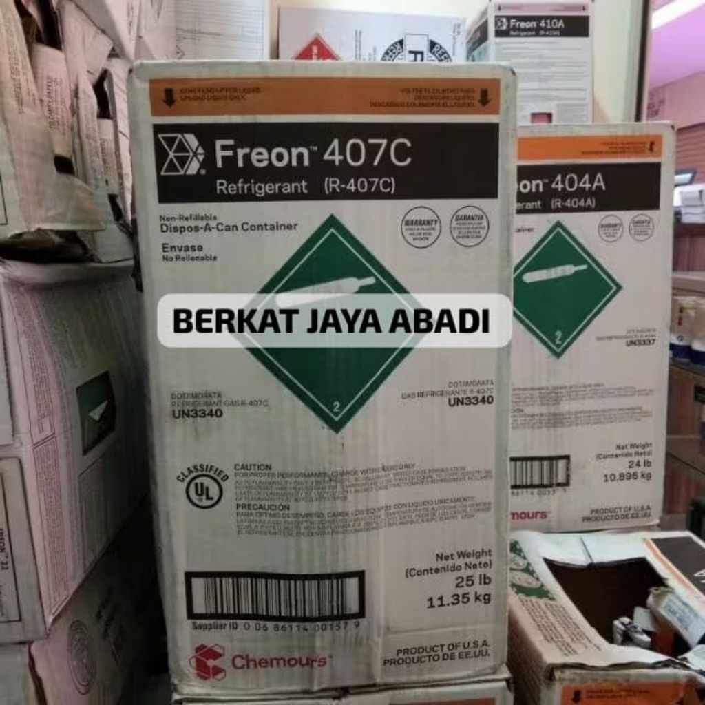 FREON AC CHEMOURS USA R407 (ISI 11.35)