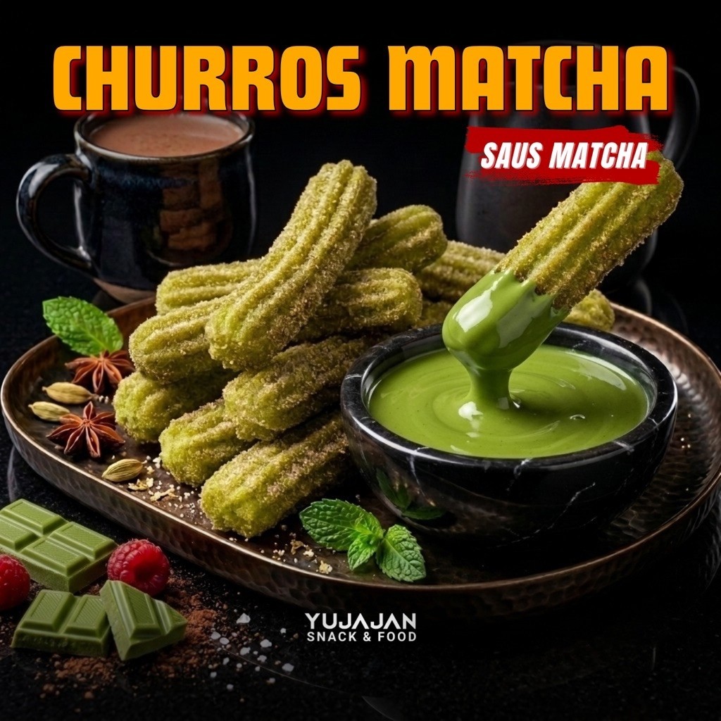 Churros Matcha Frozen Isi 10 Curos Frozen Gratis Saus Cocolan Aneka Rasa