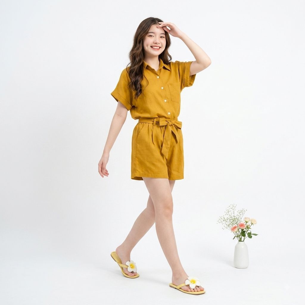 Set Celana Pendek Santai Anisa Fashion Pakaian Pantai Outfit Daily Anak Perempuan Reamaja Cantik RO