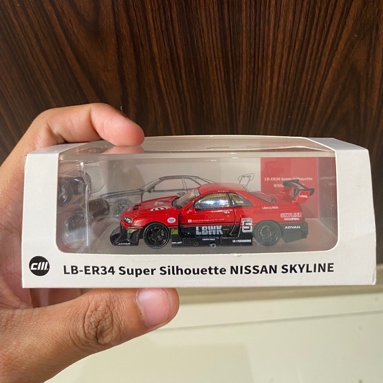 Cm Model Nissan Lbwk R34 Red