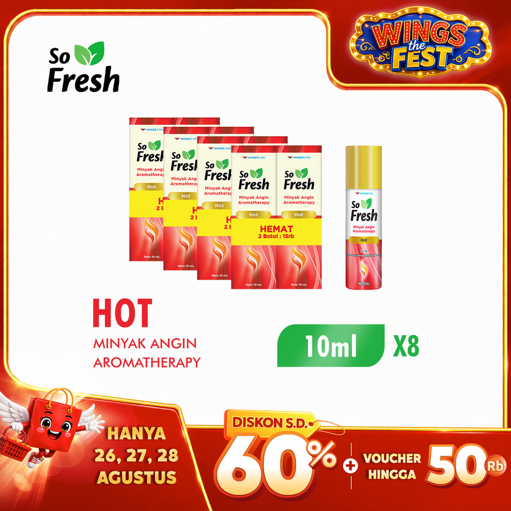 So Fresh Aromatherapy Hot 10 ml isi 2 x4