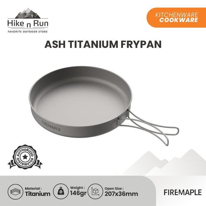 Nesting Ultralight Firemaple Frypan ASH Titanium 8 Alat Masak Camping